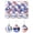 Multicolor, variant on Meitianfacai 12PCS Independence Day Decorative Hanging Balls Set, Patriotic Plastic Ornaments for Holiday Party Decorations, Red White and Blue Themed Pentagram Balls for Indoor and Outdoor Display