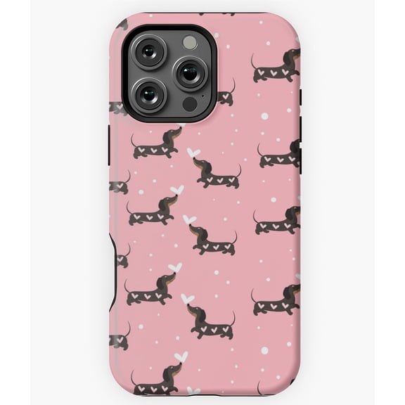 Dachshund Dog Doxie Sausage Wiener Phone Case for iPhone 16 15 14 13 12 11 Pro Max - Aesthetic Phone M97