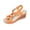 #Orange, variant on Summer Sandals for Women High Wedge Platform T-Strap Geometric Cutouts Metallic Detail Ankle Strap Open Toe Dressy Party Beach Walking Elegant Stylish Ladies Shoes