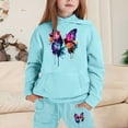 thumbnail image 2 of Girls Outfit Sets Toddler Boy Girl Long Sleeve Cute Print Warm Hoodie Sweatpant Kids Outfits Sweat Suit,2-13Y, 2 of 4