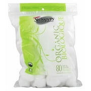 Swippers Organic Essentials Staple Fiber Triple Cotton Balls, 80ct, 3-Pack