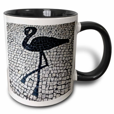 3dRose China, Macau. Portuguese tile designs, Senate Square - AS22 JEG0021 - Julie Eggers, Two Tone Black Mug, 11oz
