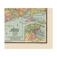thumbnail image 4 of Historic State Map - Massachusetts Rhode Island - Cram 1888 - 27.14 x 23 - Vintage Wall Art, 4 of 5