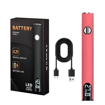 GJX 510 Thread Battery Cart Pen,USB Rechargeable with LED Digital Display,650mAh Battery Adjustable Temperature,for Home Appliance Repair - No Welding Pen