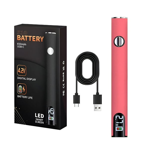 GJX 510 Thread Battery Cart Pen,USB Rechargeable with LED Digital Display,650mAh Battery Adjustable Temperature,for Home Appliance Repair - No Welding Pen