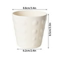 thumbnail image 3 of ToyKingdee Planter Pot for Indoor Plants with Drainage Hole Bubble Flower Planter Hobnail Plant Pot Garden Planter White Plant Pot Utensil Holder, 3 of 6