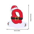 thumbnail image 2 of Fwttom 26 Noël 26 Lettres Ornements Rouges Ornements en Bois pour Sapin de Noël Pendentif Suspendu avec Lettres Ornements Alphabet Décorations de Sapin de Noël pour la Maison, 2 of 3