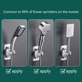 thumbnail image 5 of Strong Adhesive Shower Head Holder Wall Mount, Adjustable Handheld Shower Bracket for Bathroom Shower Stall with Rustproof ABS Plastic, Secure Self-Stick Mounting No Drilling Needed, 5 of 7