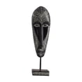 thumbnail image 4 of Escultura de máscara africana, decoración de escritorio, decoración del hogar, adorno de mesa antiguo, estatua de arte abstracto para estante, Bar, , 12x75x415cm, 4 of 8