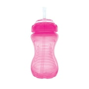 Nuby Easy Grip Soft Straw Sippy Cup, 10 fl oz, Pink