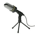 thumbnail image 1 of Yeacher Desktop Microphone with Tripod Professional Podcast Studio Microphone For Laptop/PC (3.5mm Jack/2.1M-Cable) For Recording Vocals & Acoustic Instruments, 1 of 7