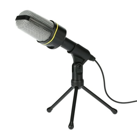 Desktop Microphone with Tripod Professional Podcast Studio Microphone For Laptop/PC (3.5mm Jack/2.1M-Cable) For Recording Vocals & Acoustic
