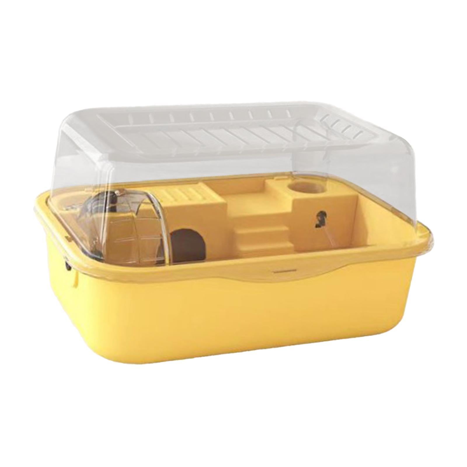 Gazechimp Hamster Cage Creative Portable Exercise Playing House Rats Guinea Pigs Bunny yellow