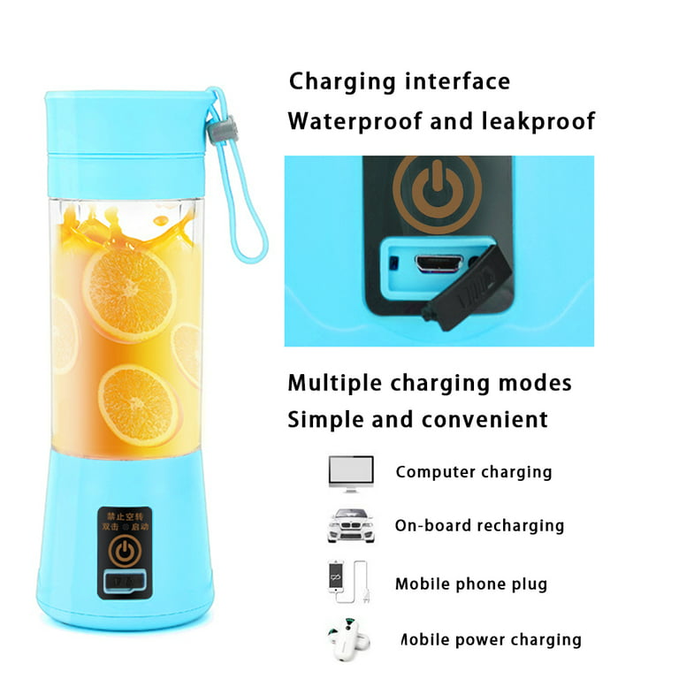 ＭoKo Portable Blender, 270 Watt Personal Blender for Shakes and  Smoothies,21OZ Personal Blender USB Rechargeable with 6 Blades, BRA Free,  Smoothie