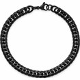 thumbnail image 4 of Stainless Steel Polished Black Ip-Plated Curb Chain 9In Bracelet (9 X 7) Made In China -Jewelry By Sweet Pea, 4 of 8