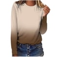 thumbnail image 1 of Hauts à Manches Longues pour Femmes T-Shirt Ample Imprimé Mode pour Femmes Blouse à Manches Longues Col Rond Hauts Décontractés T-Shirts à Manches Longues pour Femmes T-Shirts Longs pour Femmes T-Shirts pour Femmes Mode, 1 of 9