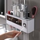 thumbnail image 4 of Juego de soporte para cepillos de dientes Vaso para gárgaras sin orificios Vaso para cepillado Inodoro montado en la pared Caja de almacenamiento montada en la pared Cilindro dental, 4 of 5