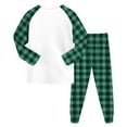 thumbnail image 5 of Quealent Kids 2-Piece Outfit Sets Christmas Boys Girls Youth Christmas tree Winter 6 7 Long Sleeve Top & Pants Set Green for Size 6-7 Years, 5 of 7