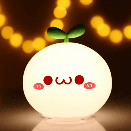 

Night Light for Girls Cute Dumpling Silicone Pat Light Novelty LED Bedroom Bedside Lamp with 7-Color Breathing Modes and Gift Wrap for Fun Gift