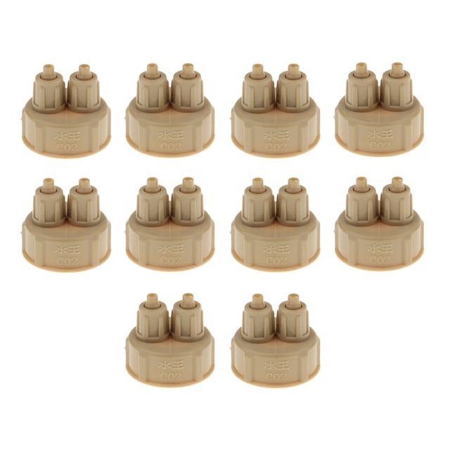 10 Unidad Reactor Con Tapa Botella Tornillo Complimentos Pecera Adornos Decoración Ornamento Duradero Salvador Reactor de CO2 para acuarios