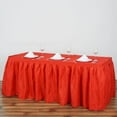 thumbnail image 2 of Efavormart 17ft Red Accordion Pleat Polyester Table Skirt for Kitchen Dining Catering Wedding Birthday Party Decorations Events, 2 of 5