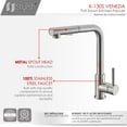 thumbnail image 3 of STYLISH Venezia Single Handle Matte Black Pull Down Kitchen Faucet, 3 of 12