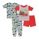 thumbnail image 1 of Set de pijamas de la colección Pixar de Disney para niños, 4 piezas, 100% algodón, 1 of 7