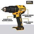 thumbnail image 2 of Taladro Percutor Atornillador DeWALT Inalámbrico 1/2 Pulgadas 20V Motor sin Carbones Bateria Ion de Litio DCD7781D1, 2 of 5