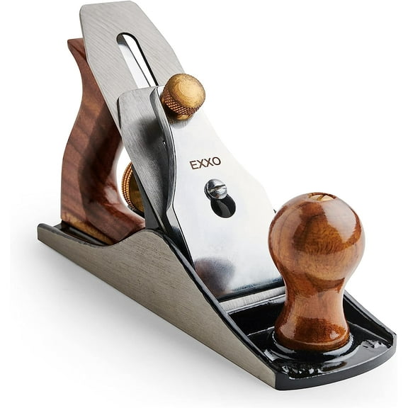 EXXO | No.4 Jack Bench Hand Plane | 9 Inch Plane - 2 Inch Cutter | Adjustable Edge and Hand Planer | Wood Smoothing, (5360)