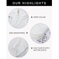 thumbnail image 4 of Womens Bathing Suit Cover Ups Bikini Swimsuit Coverup Drawstring Beach Dress Shirt, 4 of 6