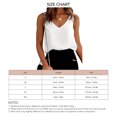 thumbnail image 5 of Top sin mangas para mujer, camisola con cuello en V, camisola de satén con cuello en V, camisola de satén de calidad en la que puedes confiar, 5 of 5