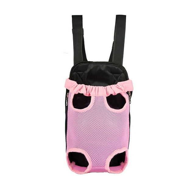 Breathable Cat/Dog Carrier Backpack, Portable Travel Pet Shoulder Bag with Chest Strap, Durable & Hands-Free