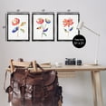 thumbnail image 4 of Stupell Industries Brushed Freeflow Flower Plants & Flowers Painting Black Floater Framed Canvas Art Print Wall Art, 17 x 21, Set of 3, 4 of 10