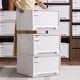 thumbnail image 4 of Cajones de almacenamiento apilables para el hogar, organizador de cajones de armario de gran capacidad, contenedor de ropa de plástico transparente con tapas, 4 of 5