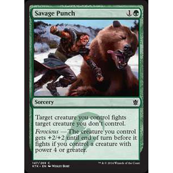 MtG Khans of Tarkir Common Savage Punch (Foil) #147