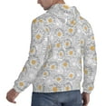 thumbnail image 6 of Fotbe Men's Hoodie with Daisies Flowers Pattern - Kangaroo Pocket Pullover Hooded Sweatshirt, Perfect for Daily Wear, Travel, and Home-Medium, 6 of 7