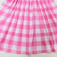 thumbnail image 4 of Toddler Girl Barbee Pink Plaid Dress Halloween Coslay Party Costume 2-8Y, 4 of 6