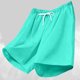 thumbnail image 4 of Ceisia Men's Shorts Athletics Elastic Waist Solid With Large Pockets For Camping Hiking & Sky Blue M Gift, 4 of 5