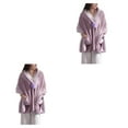 thumbnail image 1 of Maytalsory Warm And Cozy Fleece Cape For Women Stay Snug In Style Breathable Polyester Soft Fleece Button Bed Jacket With Pockets pink 2Set, 1 of 6