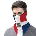 thumbnail image 7 of Neck Gaiter Face Mask Covering Bandanas For Men Women Dominican Republic Flag Scarf Balaclava Cover Headbands, 7 of 7
