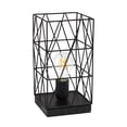 thumbnail image 1 of Simple Designs Lampe de Table Carrée Géométrique Noire, 1 of 4