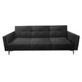 thumbnail image 1 of Sofa Cama Reclinable El Bazar Store Paris Terciopelo Gris Oxford Futón 3 posiciones Brazos movibles Sala, 1 of 8