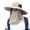 Khaki, variant on Hat with Face Protection, UPF 50 Wide Brim Fishing Hat with Detachable Face Cover and Windproof Rope for Hiking and Travel