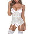 thumbnail image 3 of Penkiiy Fashion Women Bustier Corset Sexy Girdle Waist Cincher Bodydoll White Lingerie Baby Dolls & Chemises XL White on Sale, 3 of 9