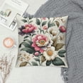 thumbnail image 2 of YANMS Pillow Covers Pink Flowers Home Spring Pillows Decorative Throw Pillows Floral Cushion Case Summer Decorations rmhouse Decor for White, 2 of 5
