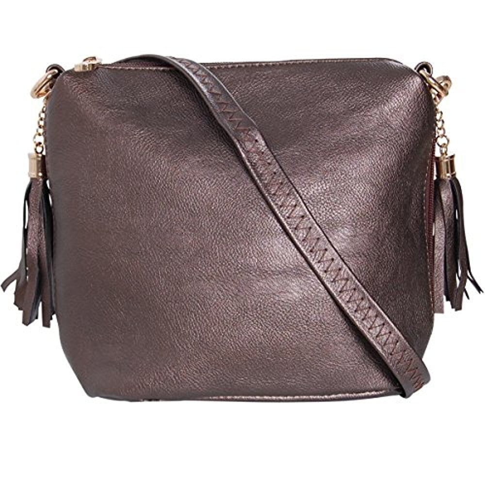 Humble Chic Ny - Mini Tassel Cross Body Bag - Small Vegan Leather ...