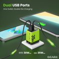 thumbnail image 2 of Cargador GEARit 35W GaN Dual USB-A USB-C con Pantalla, 2 of 7