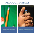 thumbnail image 4 of Billiard Cues Tips Replacement Parts Portable Cue Tips Replacement Billiard Cue Parts Snooker Replacement Pool Cue Stick Tips 1X1X0.4CM, 4 of 4