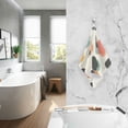 thumbnail image 2 of Yayeee 100% Cotton Hand Towels for Bathroom 16" x 28" Soft Absorbent Kitchen Towel, Simple Clouds, 2 of 7