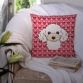 thumbnail image 3 of Carolines Treasures BB5327PW1414 White Poodle Fabric Decorative Pillow, 14Hx14W, multicolor, 3 of 4